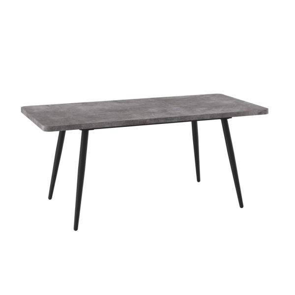 Стол BORG RADIAL-140, раздвижной 140(180)х85, ДЫМЧАТАЯ КЕРАМИКА/ЧЕРНЫЙ) BORG RADIAL 140